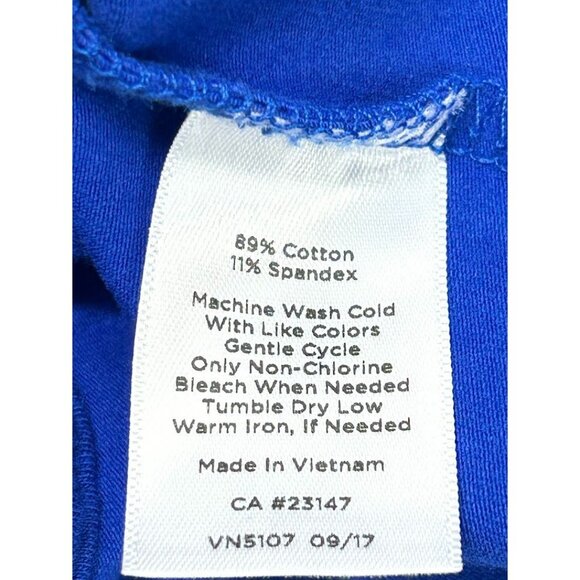 T By Talbots Small Vest Women's Blue Sleeveless Full-Zip - Picture 3 of 8